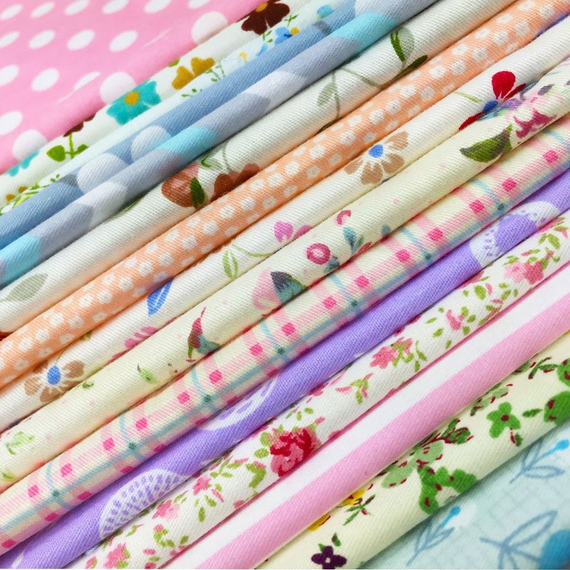 flic-flac Quilting Fabric Squares 100% Cotton Precut Quilt Sewing Floral Fabrics for Craft DIY (6 x 6 inches, 120pcs) - Image 5